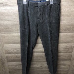 Boglioli Sz 48 Flat Front Slim Corduroy Trousers